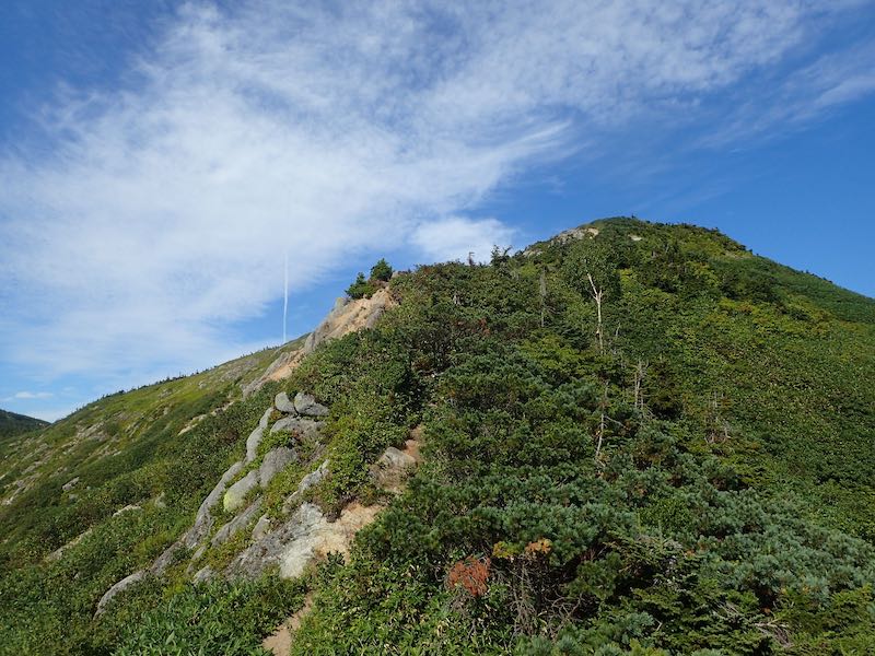 池ノ岳への登り